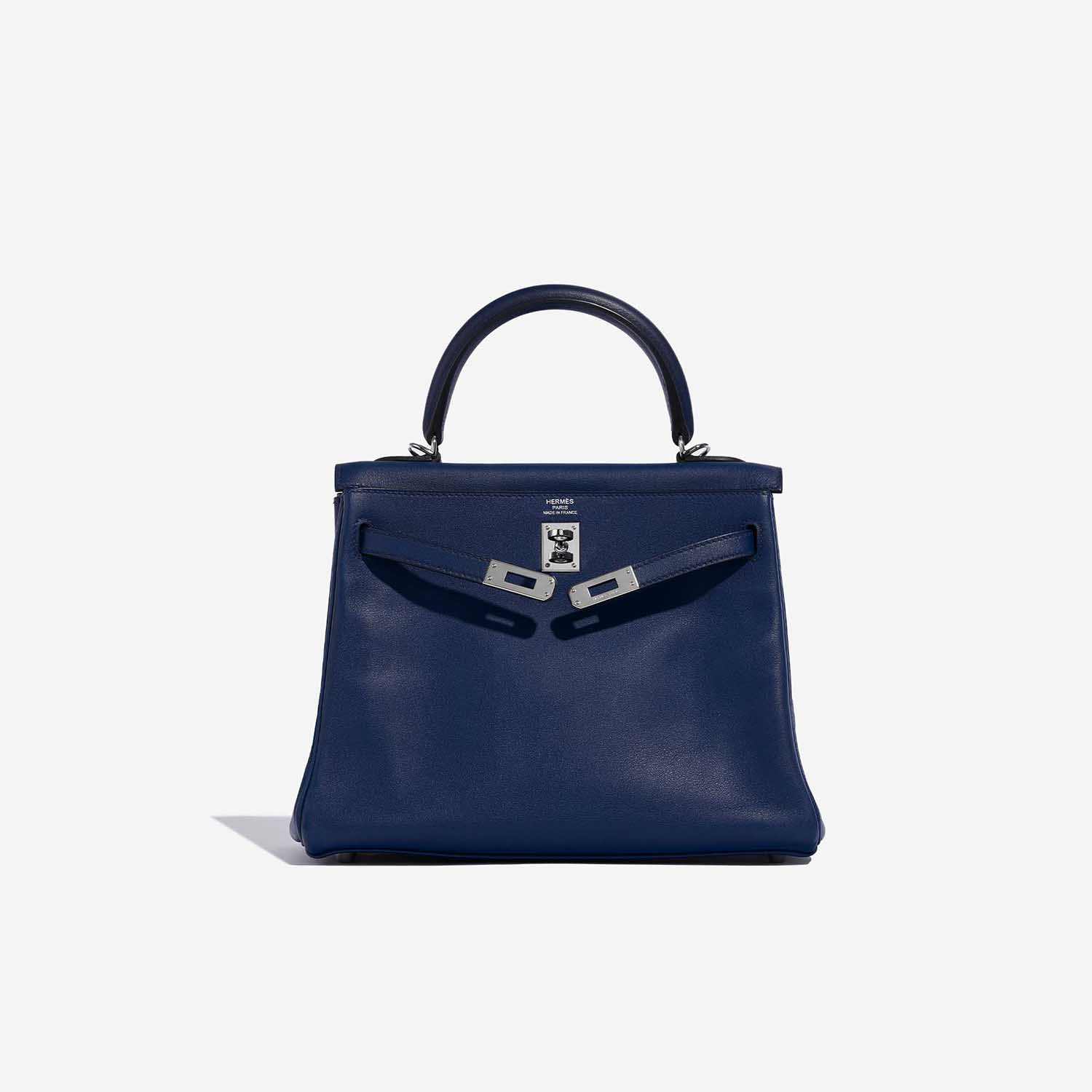Sac Hermès d'occasion Kelly 25 Swift Blue Saphir Blue Front Open | Vendez votre sac de créateur sur Saclab.com