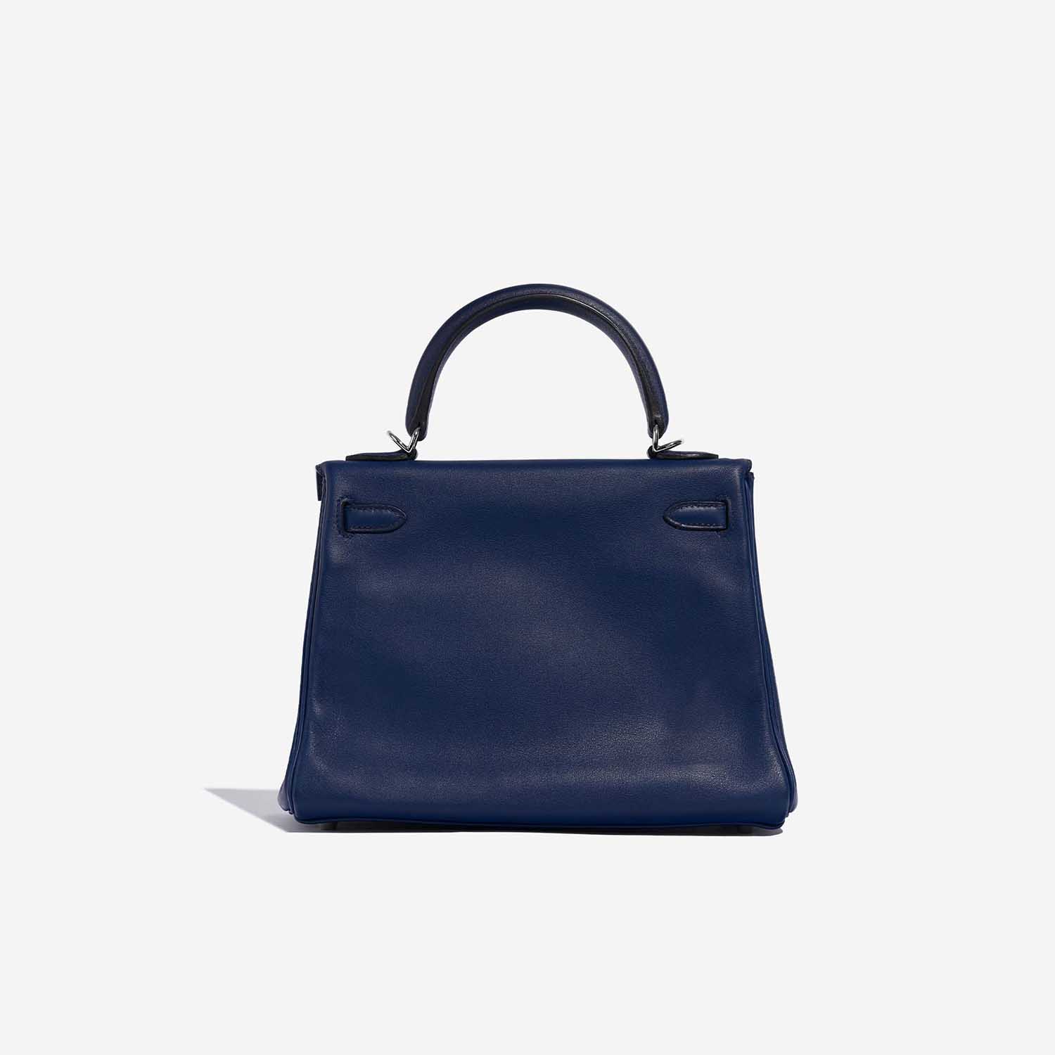 Pre-owned Hermès bag Kelly 25 Swift Blue Saphir Blue Back | Sell your designer bag on Saclab.com