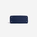Pre-owned Hermès bag Kelly 25 Swift Blue Saphir Blue Bottom | Sell your designer bag on Saclab.com