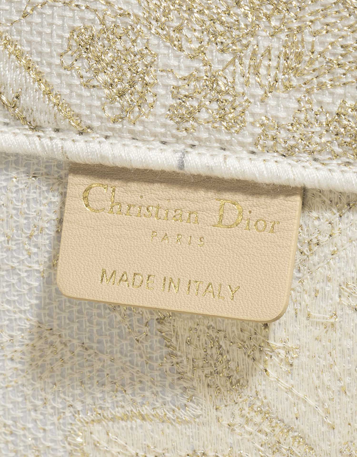 Pre-owned Dior bag Book Tote Large Canvas Beige / Gold Beige, Gold Logo | Sell your designer bag on Saclab.com