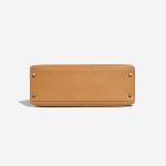 Pre-owned Hermès bag Kelly 32 Ardennes Moutarde Beige Bottom | Sell your designer bag on Saclab.com