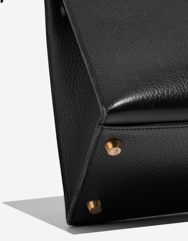 Sac Hermès d'occasion Kelly 32 Ardennes Noir Noir Détail | Vendez votre sac de créateur sur Saclab.com