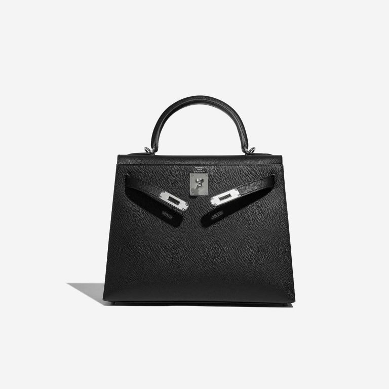 Pre-owned Hermès bag Kelly 28 Epsom Black Black Front Open | Sell your designer bag on Saclab.com