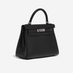 Pre-owned Hermès bag Kelly 28 Togo Black Black Side Front | Sell your designer bag on Saclab.com