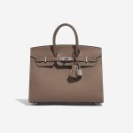 Pre-owned Hermès bag Birkin 25 Epsom Etoupe Brown Front | Sell your designer bag on Saclab.com