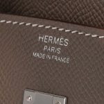 Pre-owned Hermès bag Birkin 25 Epsom Etoupe Brown Logo | Sell your designer bag on Saclab.com
