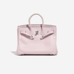 Pre-owned Hermès bag Birkin 25 Swift Rose Dragee Rose Front Open | Sell your designer bag on Saclab.com