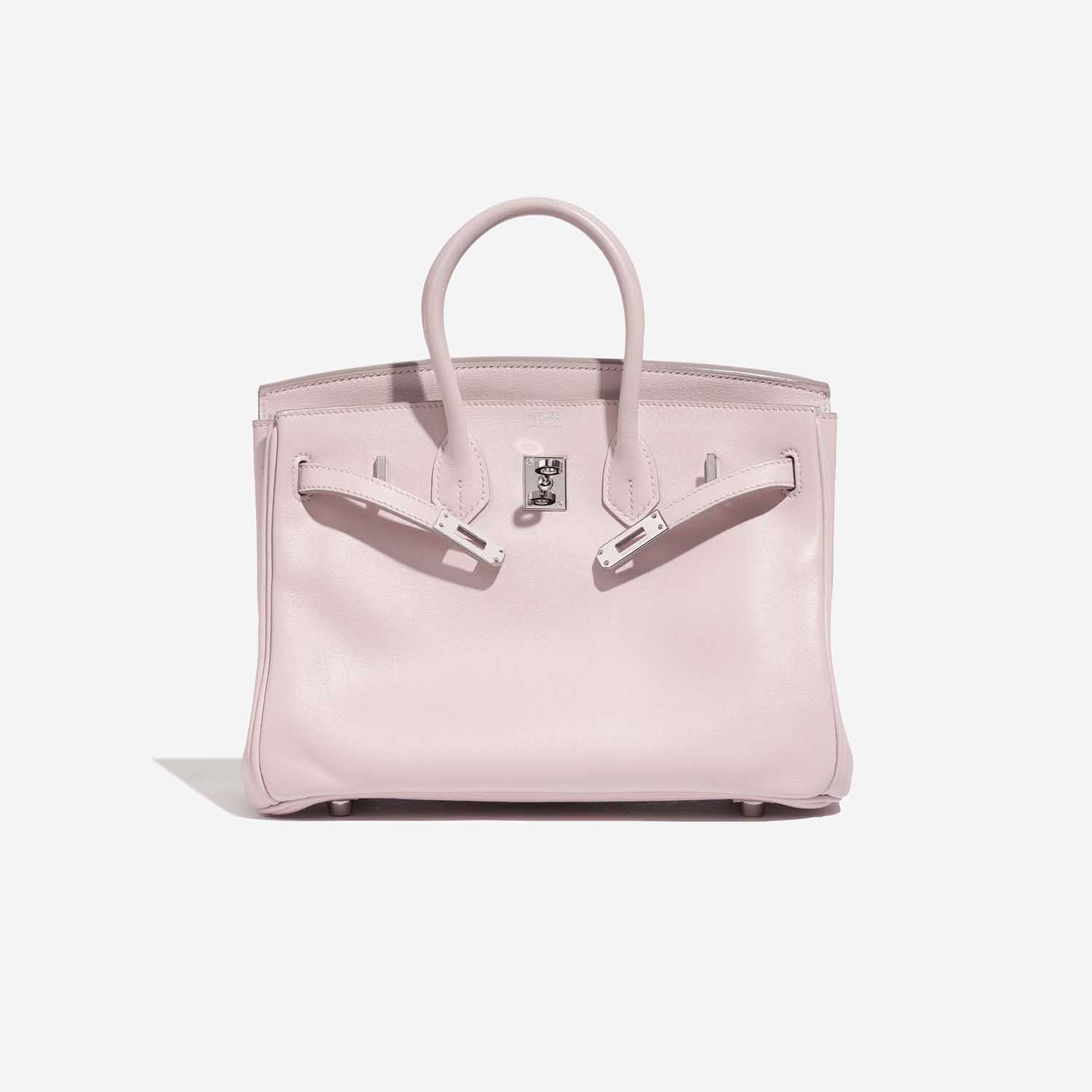Pre-owned Hermès Tasche Birkin 25 Swift Rose Dragee Rose Front Open | Verkaufen Sie Ihre Designer-Tasche auf Saclab.com