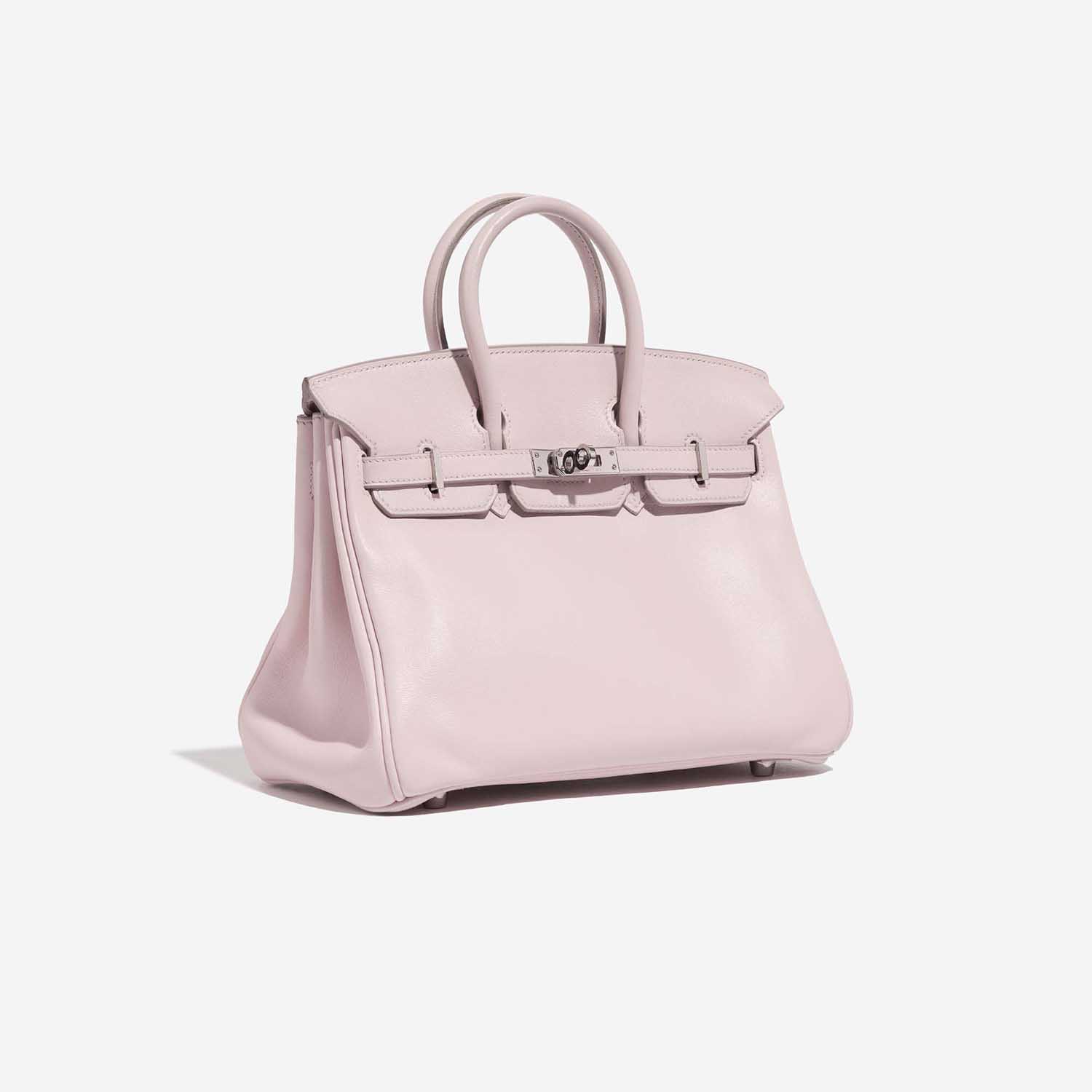 Pre-owned Hermès Tasche Birkin 25 Swift Rose Dragee Rose Side Front | Verkaufen Sie Ihre Designer-Tasche auf Saclab.com