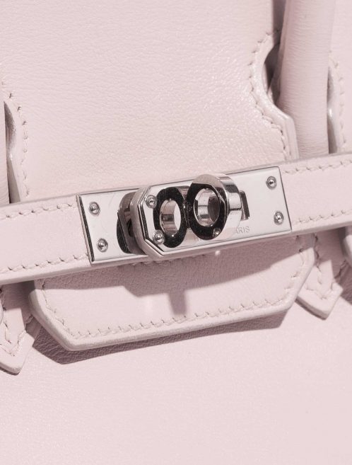 Pre-owned Hermès bag Birkin 25 Swift Rose Dragee Rose Closing System | Sell your designer bag on Saclab.com