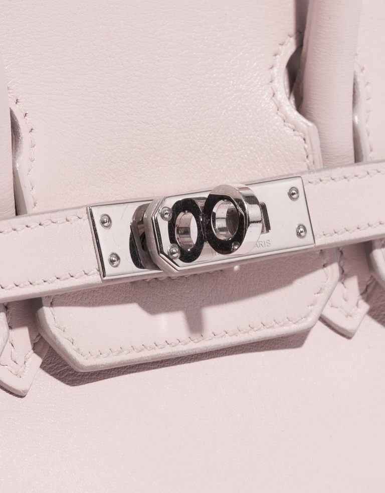 Pre-owned Hermès bag Birkin 25 Swift Rose Dragee Rose Front | Sell your designer bag on Saclab.com