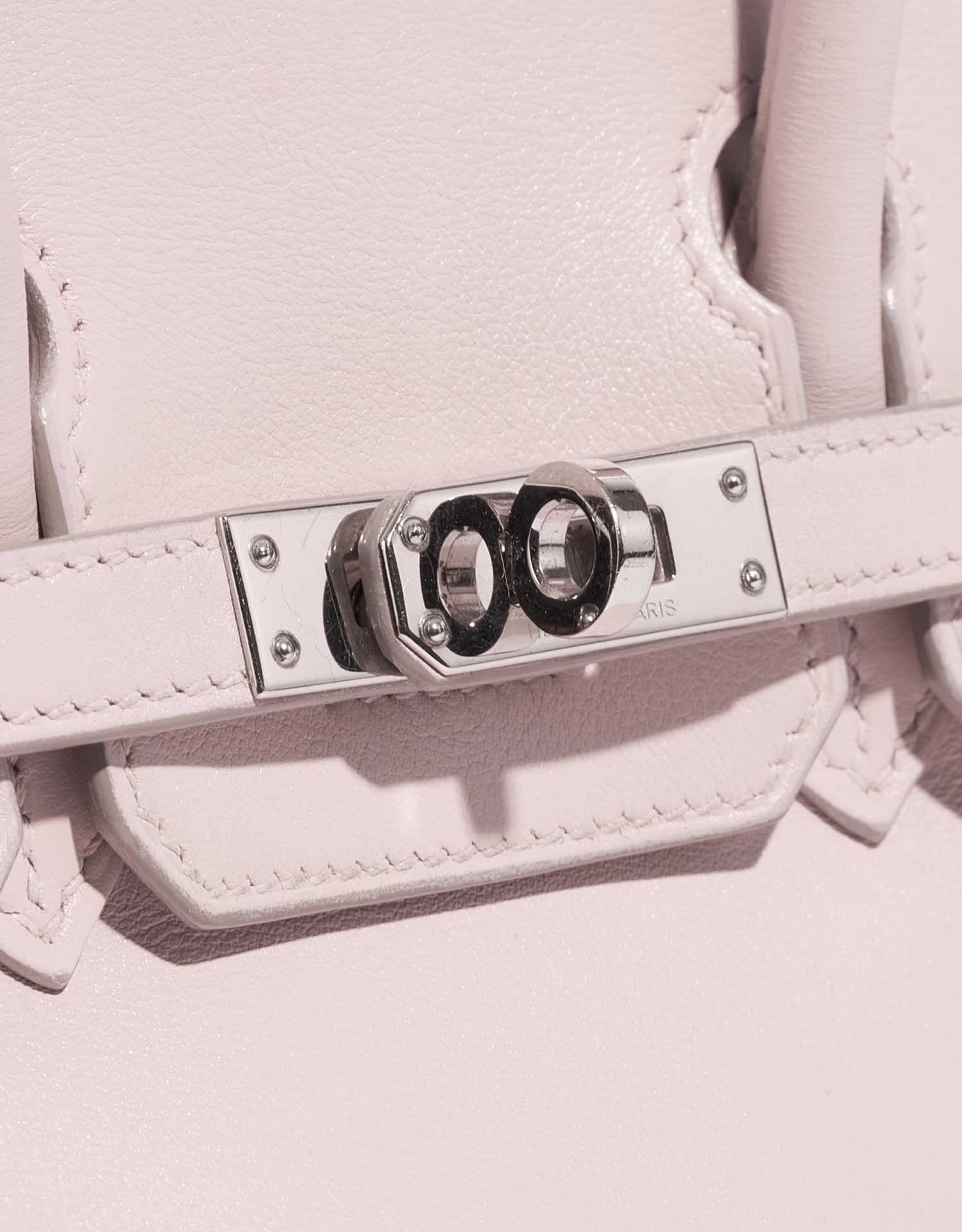 Gebrauchte Hermès Tasche Birkin 25 Swift Rose Dragee Rose Verschluss-System | Verkaufen Sie Ihre Designer-Tasche auf Saclab.com