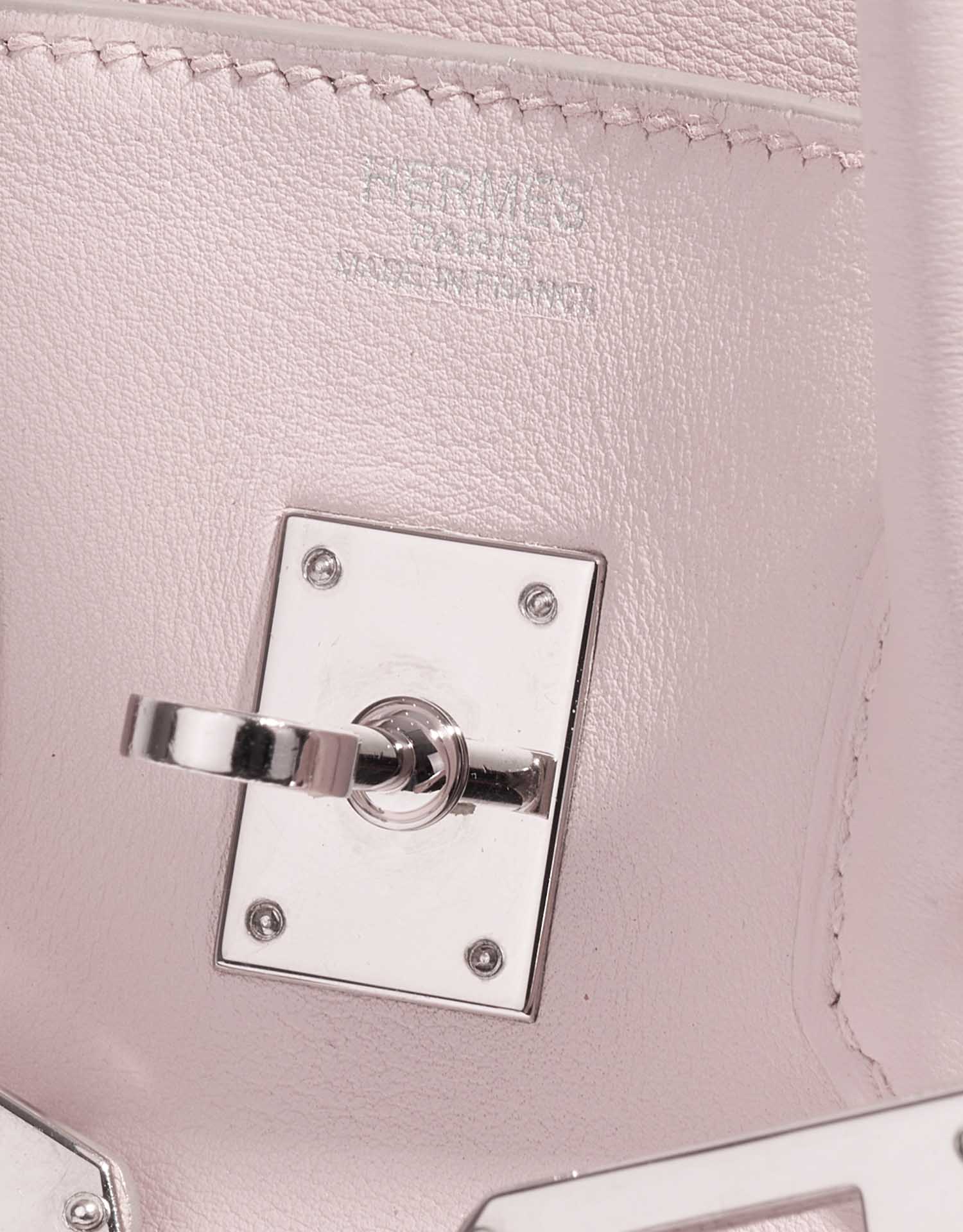 Gebrauchte Hermès Tasche Birkin 25 Swift Rose Dragee Rose Logo | Verkaufen Sie Ihre Designer-Tasche auf Saclab.com