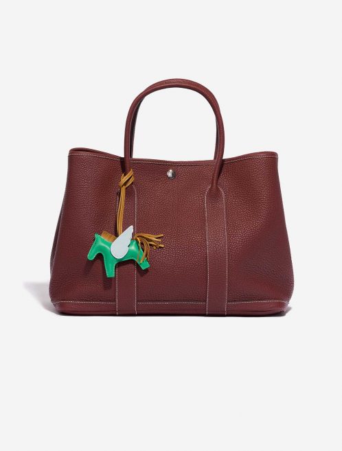 Pre-owned Hermès bag Rodeo Pegasus PM Milo Menthe / Sesame / Blue Brume Green Detail | Sell your designer bag on Saclab.com
