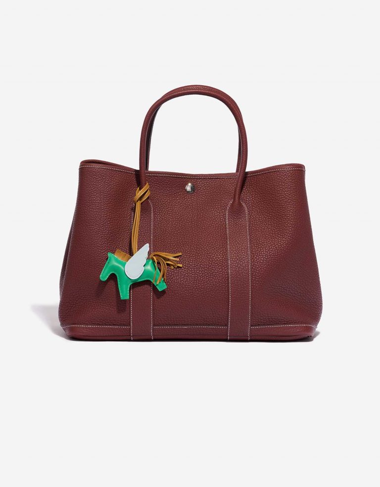 Pre-owned Hermès bag Rodeo Pegasus PM Milo Menthe / Sesame / Blue Brume Green Front | Sell your designer bag on Saclab.com