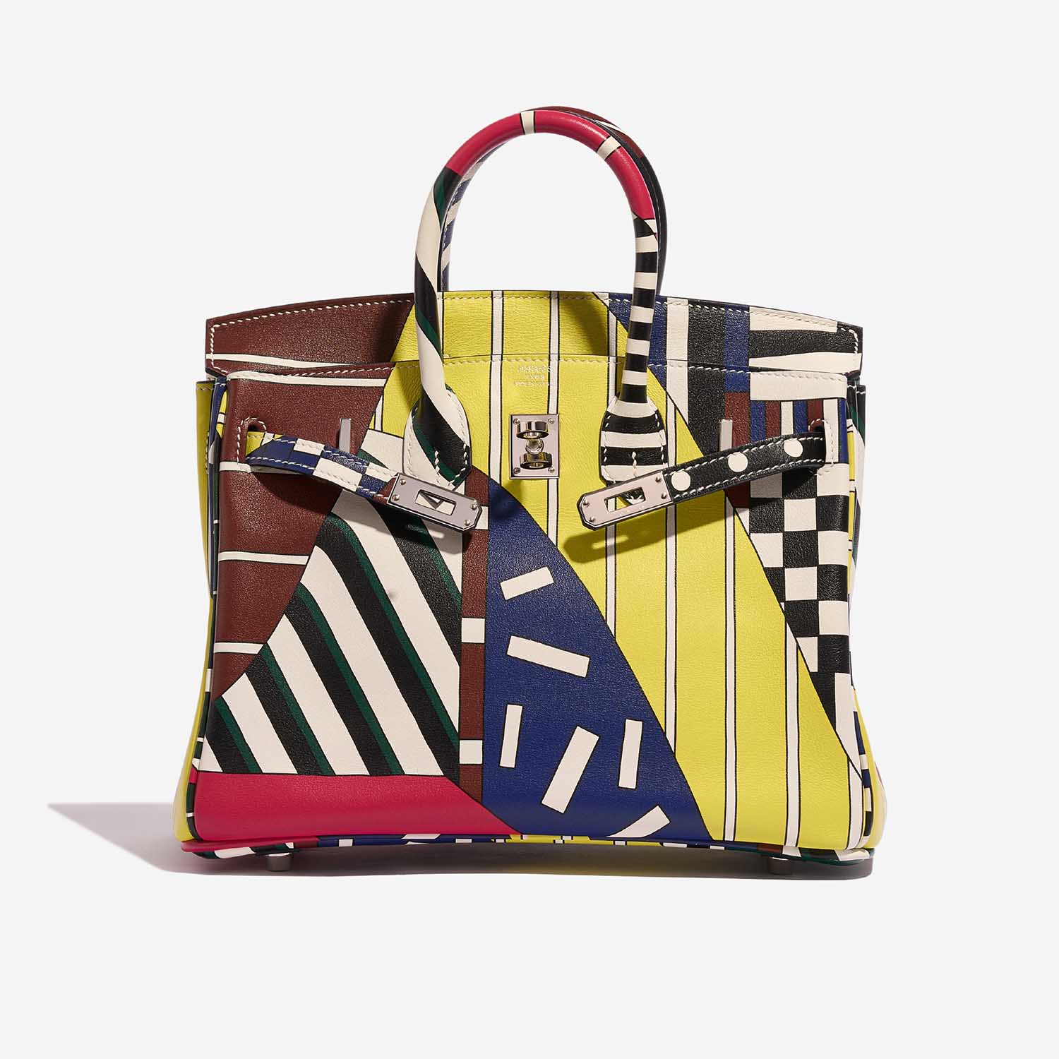 Gebrauchte Hermès Tasche Birkin 25 Swift 'One Two Three and Away We Go' von Nigel Peake Multicolour Front Open | Verkaufen Sie Ihre Designer-Tasche auf Saclab.com