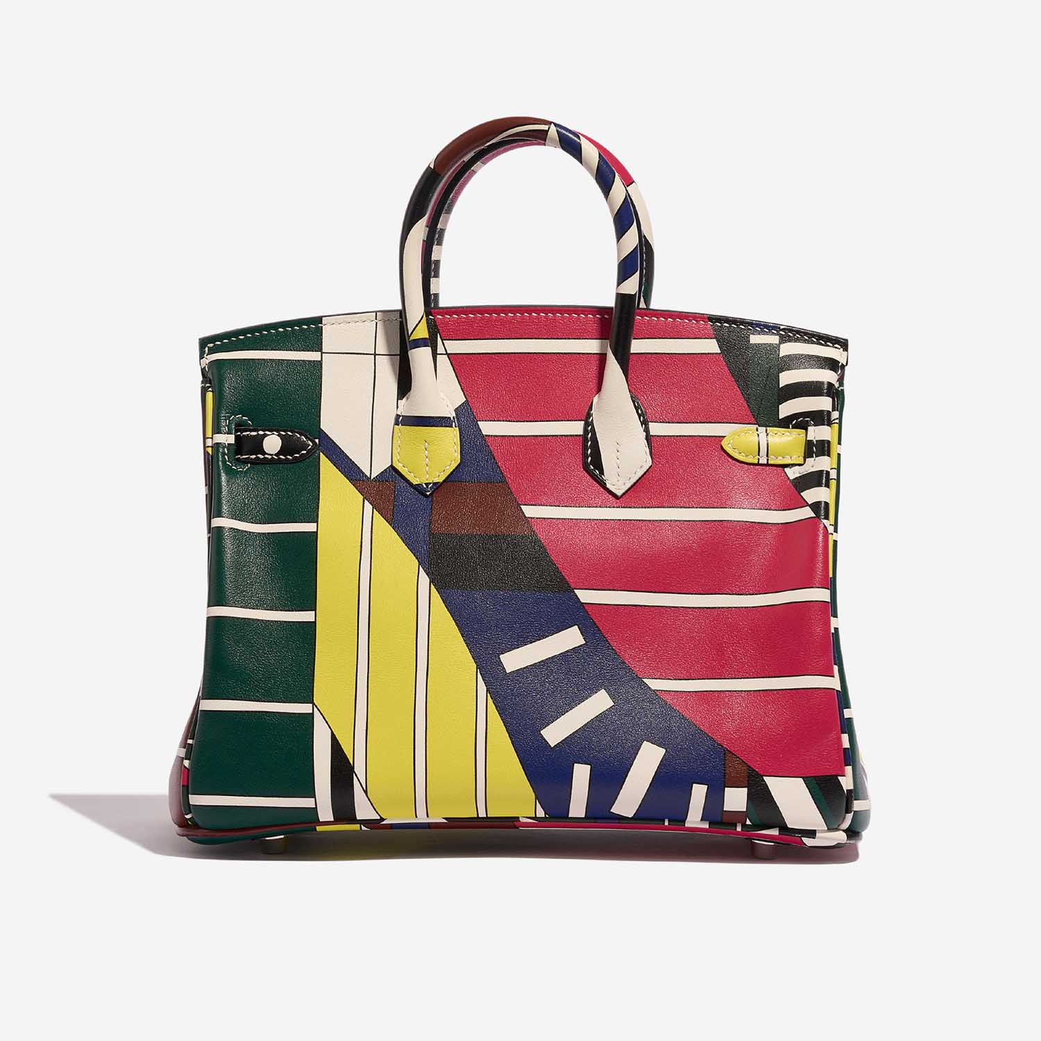 Gebrauchte Hermès Tasche Birkin 25 Swift 'One Two Three and Away We Go' von Nigel Peake Multicolour Back | Verkaufen Sie Ihre Designer-Tasche auf Saclab.com