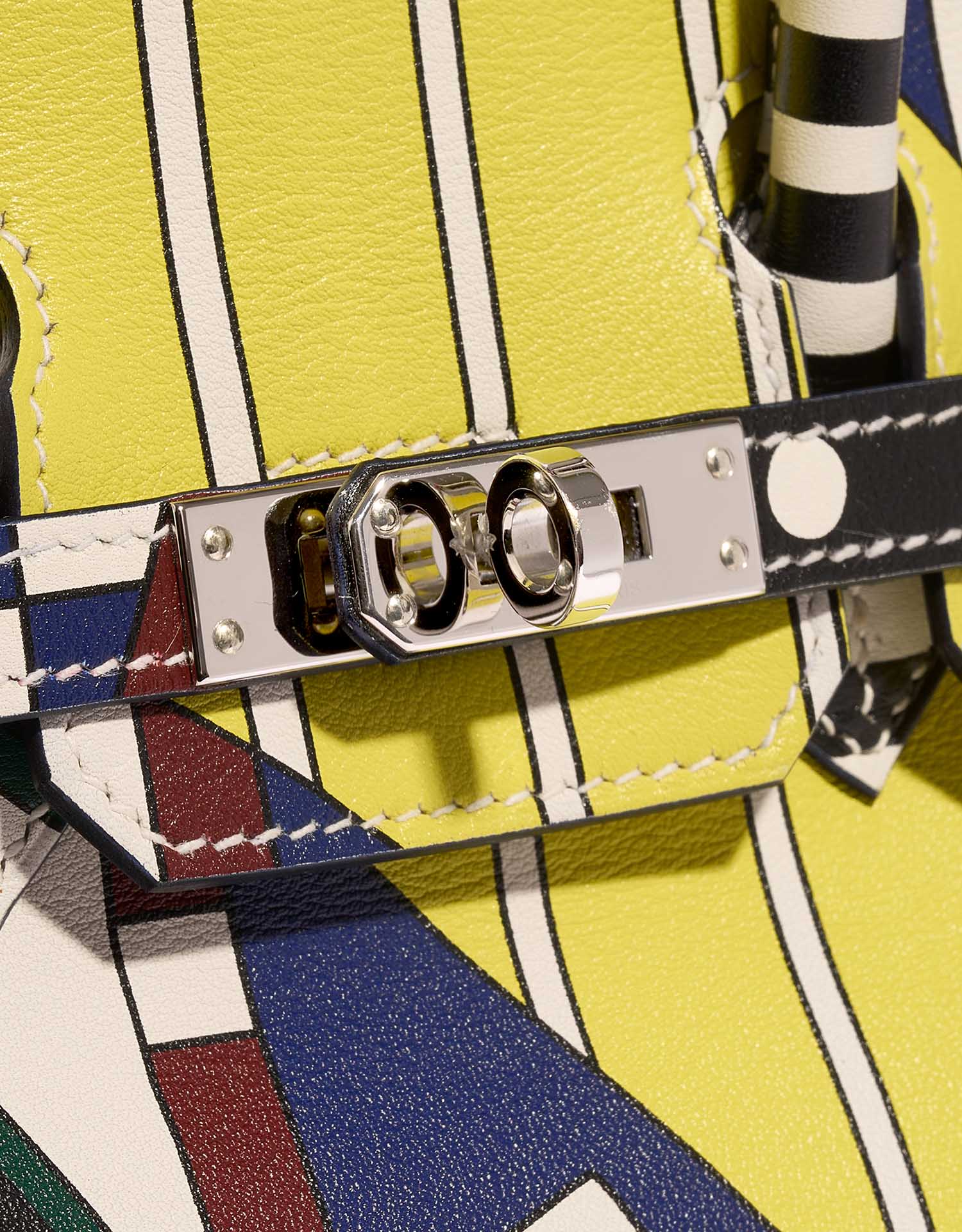 Gebrauchte Hermès Tasche Birkin 25 Swift 'One Two Three and Away We Go' von Nigel Peake Multicolour Verschlusssystem | Verkaufen Sie Ihre Designer-Tasche auf Saclab.com