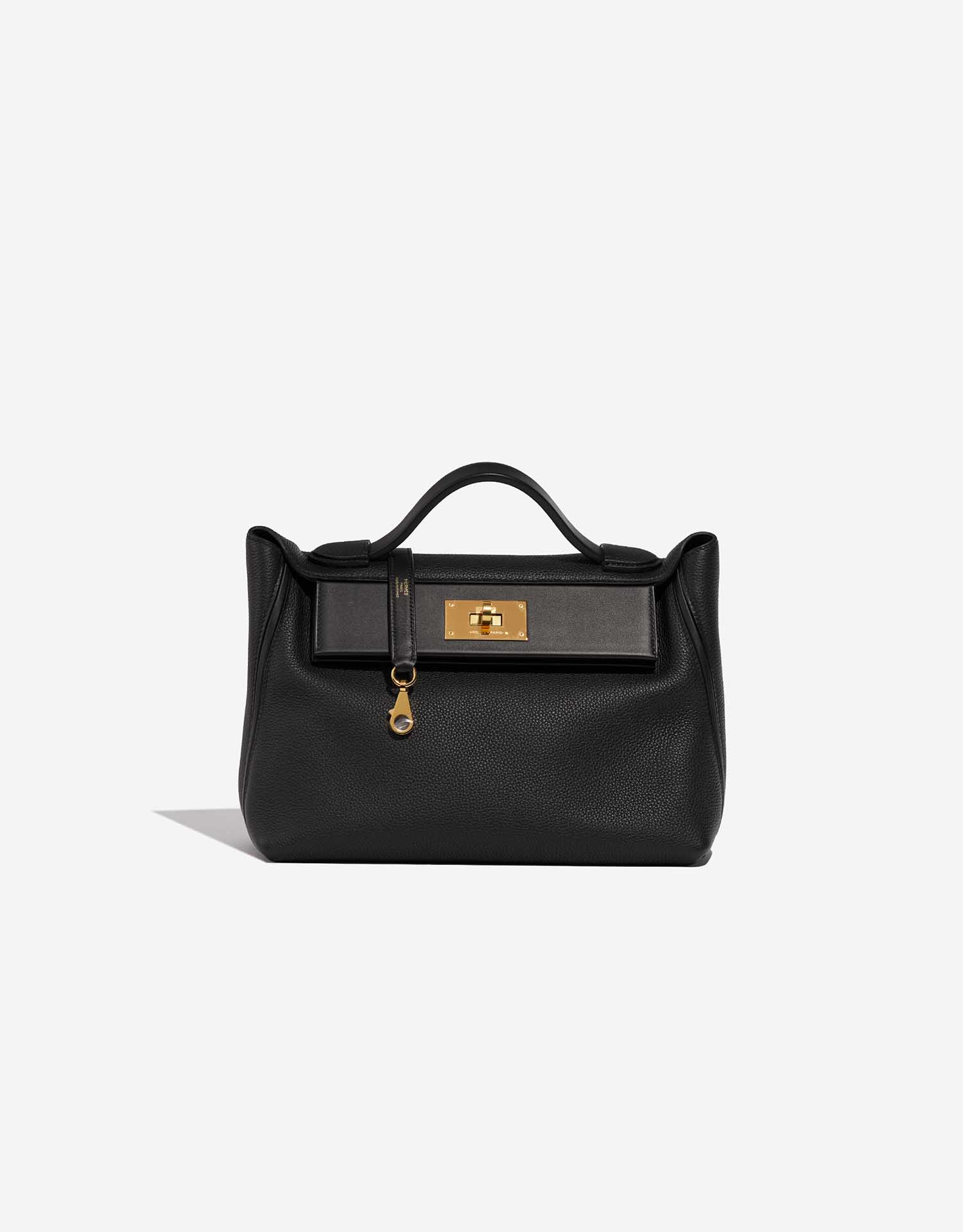 Hermes 24/24 29 Bag Black Clemence / Swift Gold Hardware – Mightychic