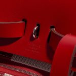 Pre-owned Hermès bag Herbag Backpack Toile / Vache Hunter Bordeaux / Ecru / Beige / Piment Red Logo | Sell your designer bag on Saclab.com