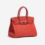Pre-owned Hermès bag Birkin 30 Togo Geranium Red Side Front | Sell your designer bag on Saclab.com