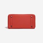 Pre-owned Hermès bag Birkin 30 Togo Geranium Red Bottom | Sell your designer bag on Saclab.com