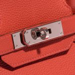 Pre-owned Hermès bag Birkin 30 Togo Geranium Red Closing System | Sell your designer bag on Saclab.com
