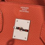 Pre-owned Hermès bag Birkin 30 Togo Geranium Red | Sell your designer bag on Saclab.com