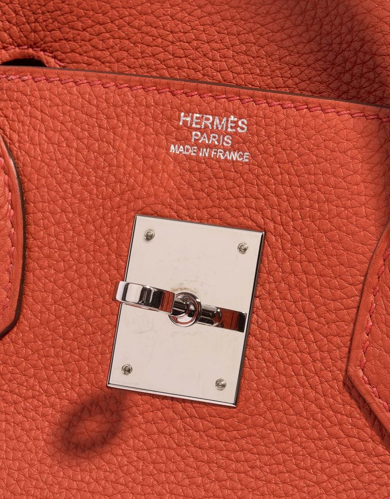 Pre-owned Hermès bag Birkin 30 Togo Geranium Red | Sell your designer bag on Saclab.com