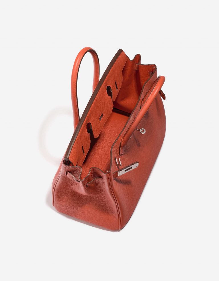 Pre-owned Hermès bag Birkin 30 Togo Geranium Red | Sell your designer bag on Saclab.com