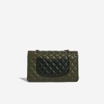 Pre-owned Chanel bag Timeless Medium Lamb Tri-colour Rose / Khaki / Emerald Green, Rose Back | Sell your designer bag on Saclab.com