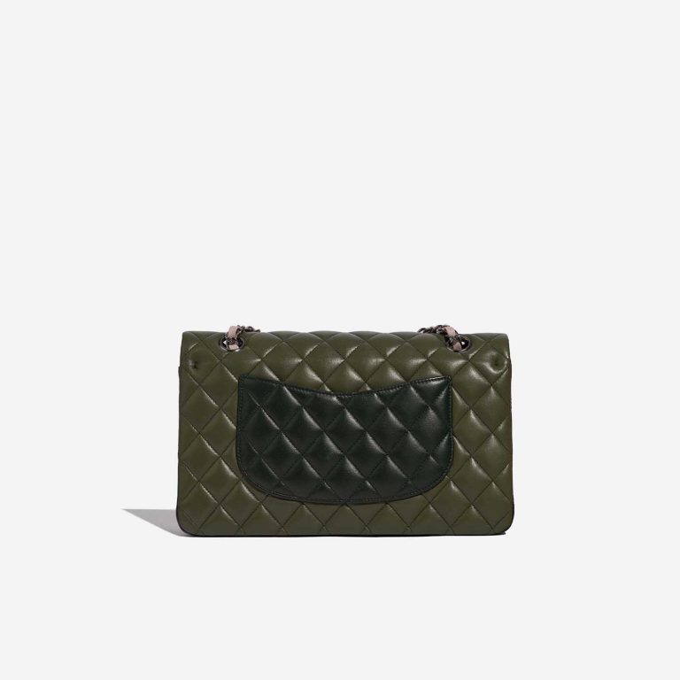 Pre-owned Chanel Tasche Timeless Medium Lammleder Tri-colour Rose / Khaki / Emerald Green, Rose Back | Verkaufen Sie Ihre Designer-Tasche auf Saclab.com