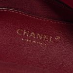 Pre-owned Chanel bag Bowling Mademoiselle Medium Lamb Raspberry Red Red Logo | Sell your designer bag on Saclab.com