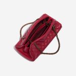 Pre-owned Chanel bag Bowling Mademoiselle Medium Lamb Raspberry Red Red Inside | Sell your designer bag on Saclab.com