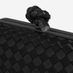 Pre-owned Bottega Veneta bag Knot Chain Clutch Satin Black Black Closing System | Sell your designer bag on Saclab.com