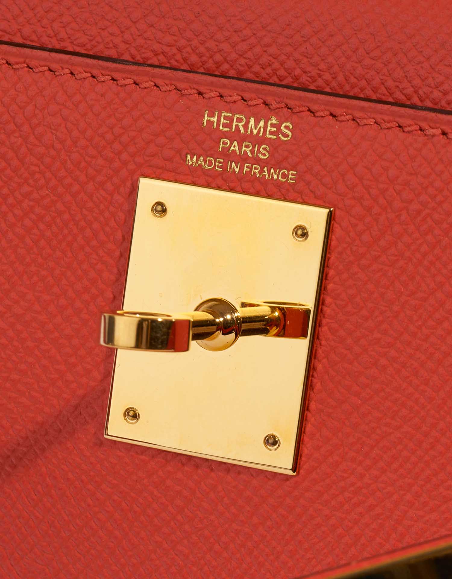 Hermes Birkin 25 Capucine Orange Red Gold Hardware Z Stamp