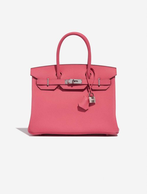 Pre-owned Hermès bag Birkin 30 Epsom Rose Azalee Rose Front | Sell your designer bag on Saclab.com