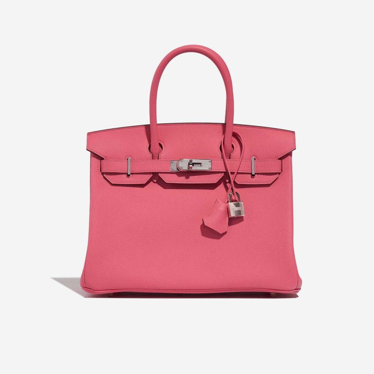 Pre-owned Hermès bag Birkin 30 Epsom Rose Azalee Rose Front | Sell your designer bag on Saclab.com