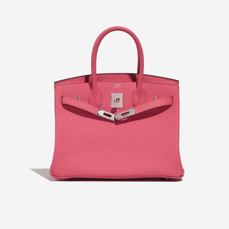 Pre-owned Hermès bag Birkin 30 Epsom Rose Azalee Rose Front Open | Sell your designer bag on Saclab.com