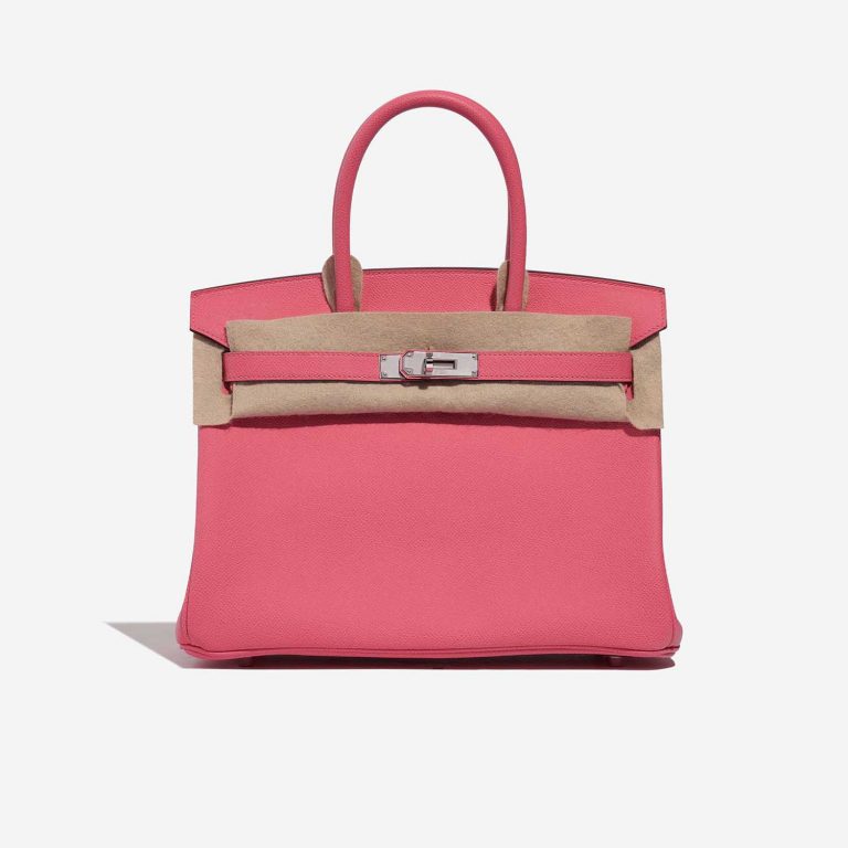 Pre-owned Hermès bag Birkin 30 Epsom Rose Azalee Rose Front Velt | Sell your designer bag on Saclab.com