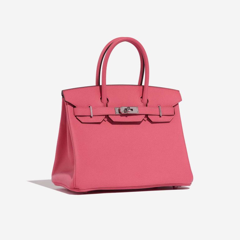 Pre-owned Hermès bag Birkin 30 Epsom Rose Azalee Rose Side Front | Sell your designer bag on Saclab.com