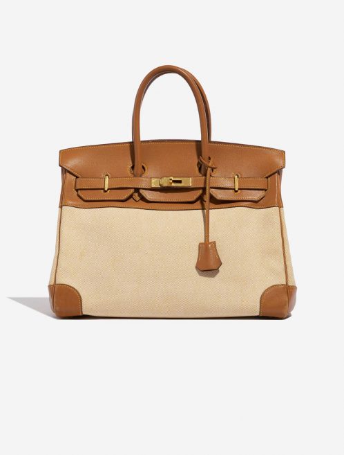 Gebrauchte Hermès Tasche Birkin 35 Gulliver / Toile H Gold / Beige Beige, Brown Front | Verkaufen Sie Ihre Designer-Tasche auf Saclab.com