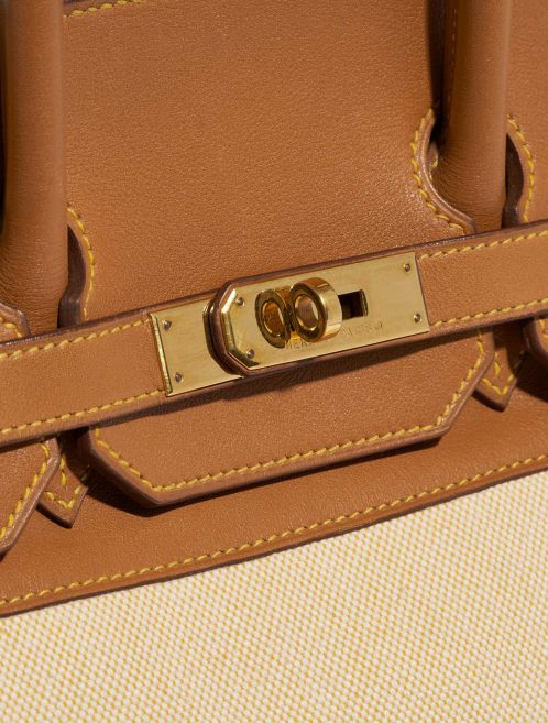 Pre-owned Hermès bag Birkin 35 Gulliver / Toile H Gold / Beige Beige, Brown Closing System | Sell your designer bag on Saclab.com