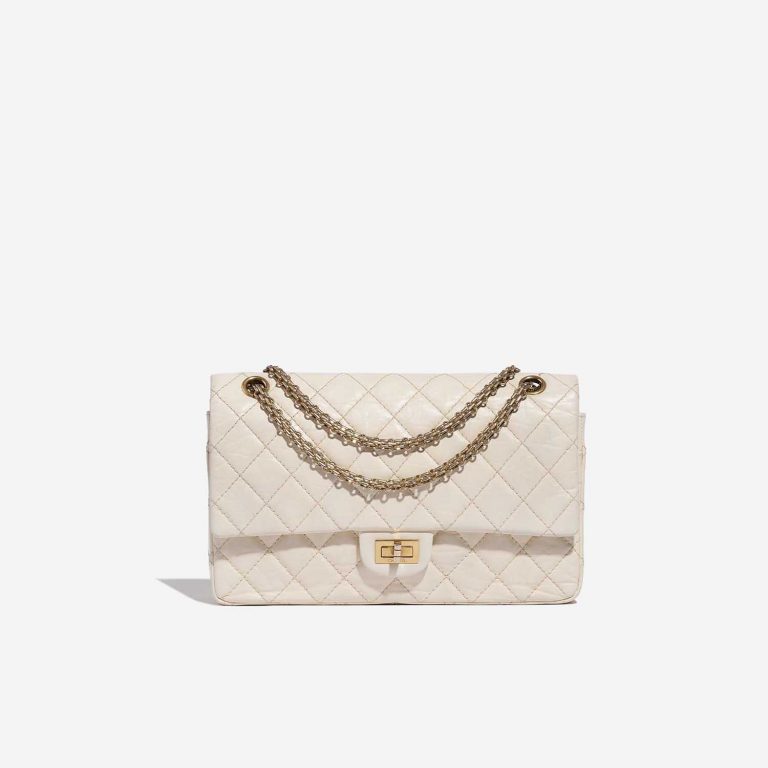 Pre-owned Chanel Tasche 2.55 Reissue 226 Kalbsleder Beige Beige Front | Verkaufen Sie Ihre Designer-Tasche auf Saclab.com