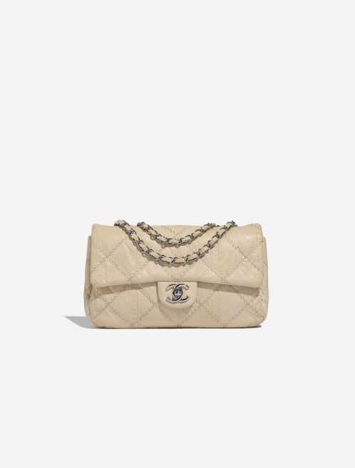 Sac Chanel d'occasion Timeless Medium Python Beige Beige Front | Vendez votre sac de créateur sur Saclab.com