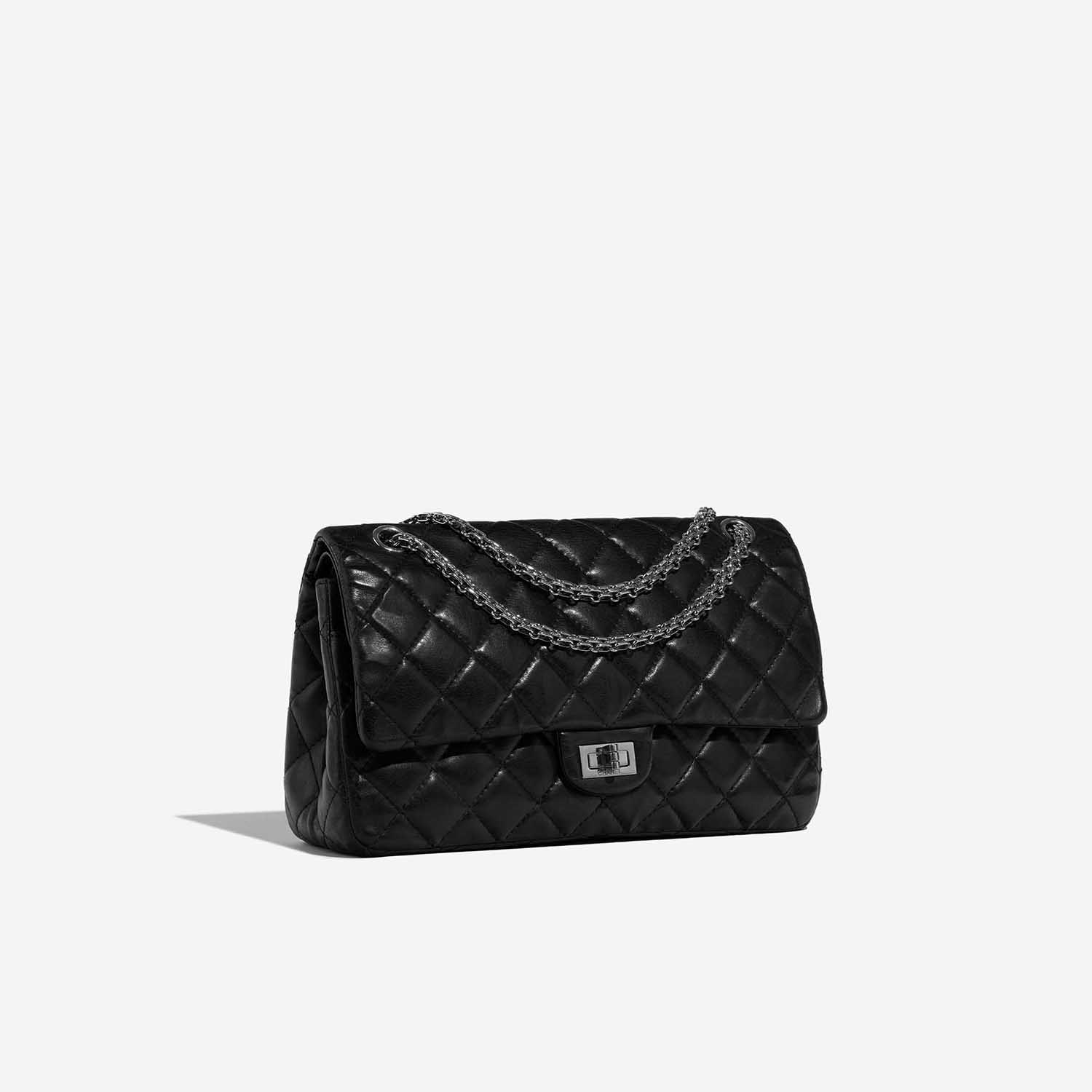 black chanel clutch with chain