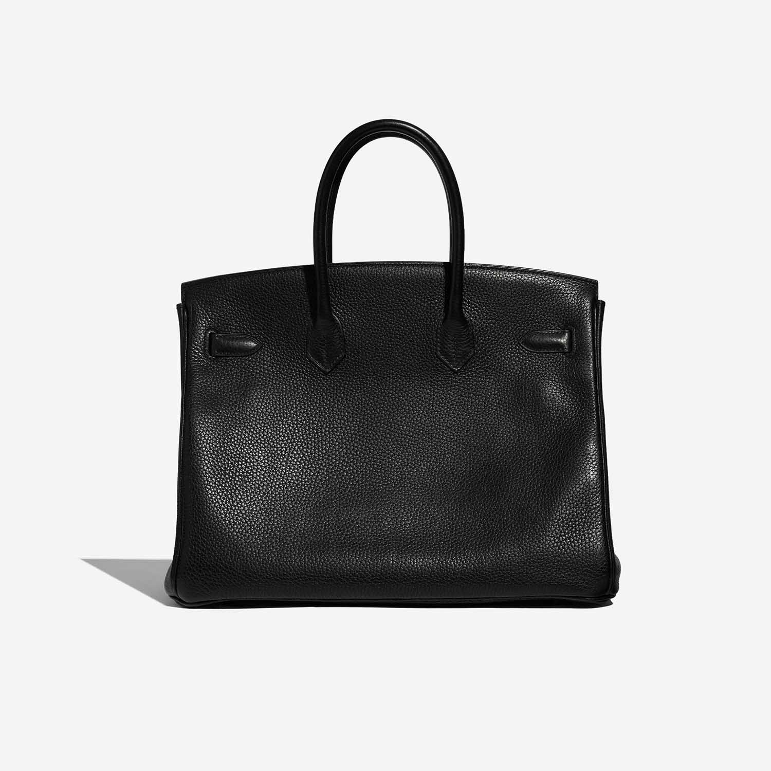 Pre-owned Hermès bag Birkin 35 Clemence Black Black Back | Verkaufen Sie Ihre Designer-Tasche auf Saclab.com
