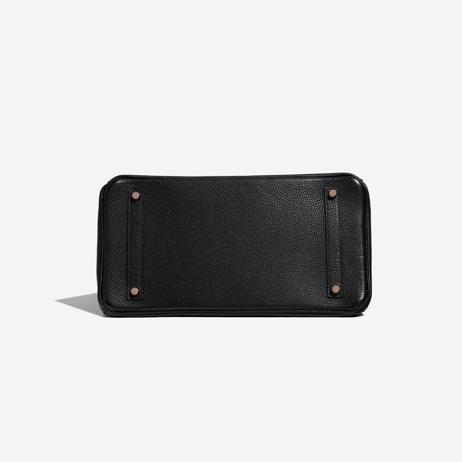 Sac Hermès Birkin 35 Clémence Noir Fond Noir | Vendez votre sac de créateur sur Saclab.com
