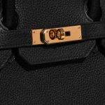 Pre-owned Hermès bag Birkin 35 Clemence Black Black Closing System | Sell your designer bag on Saclab.com