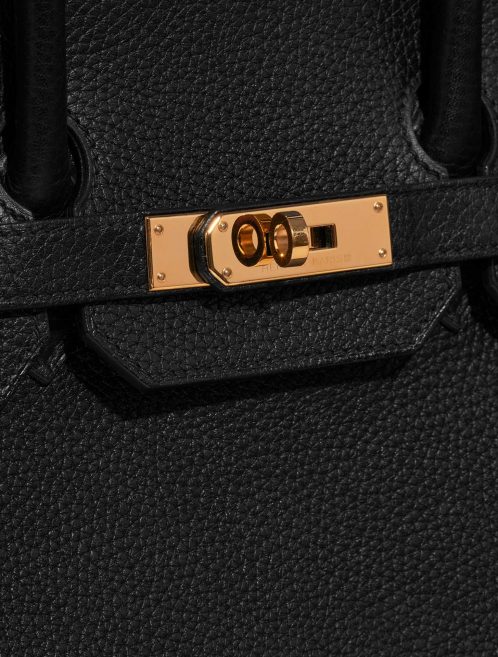 Pre-owned Hermès bag Birkin 35 Clemence Black Black Closing System | Sell your designer bag on Saclab.com